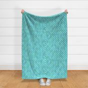 Turquoise Grid Upholstery Fabric