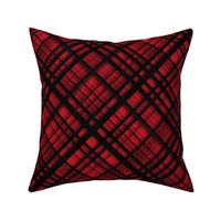 Hawaiian Christmas Plaid - Red - large