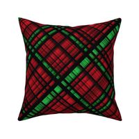 Hawaiian Christmas Plaid - Red/Green Large