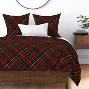 Hawaiian Christmas Plaid - Red/Green Large