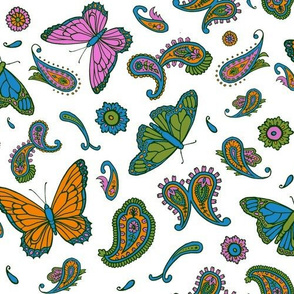 butterfly paisley