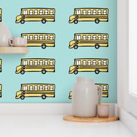 (micro print) school bus fabric