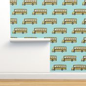 (micro print) school bus fabric