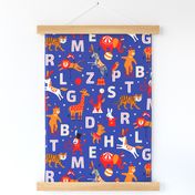 Circus Animal Alphabet red/orange/blue