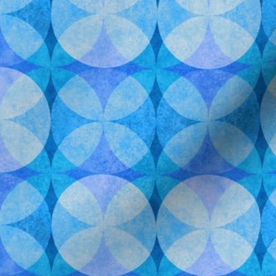 Textured Circles Bright Blue 300L