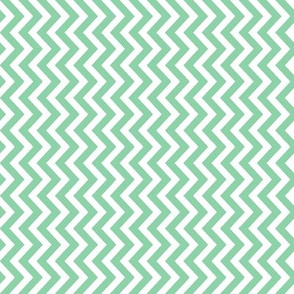 Mint Green Zig Zag