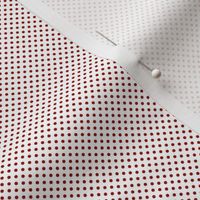 1:6 Polka Dots-Cherry Red On White