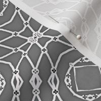 Bejeweled -white thread/grey 