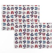 Flip Flops - Patriotic, White