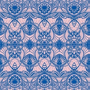 Victorian Gothic (pink/blue outline)