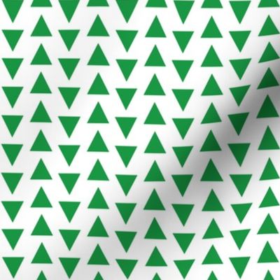 triangles fabric // kelly green triangle fabric simple coordinate design 