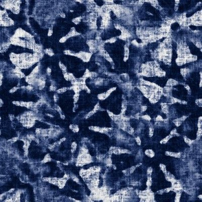 Indigo floral motif