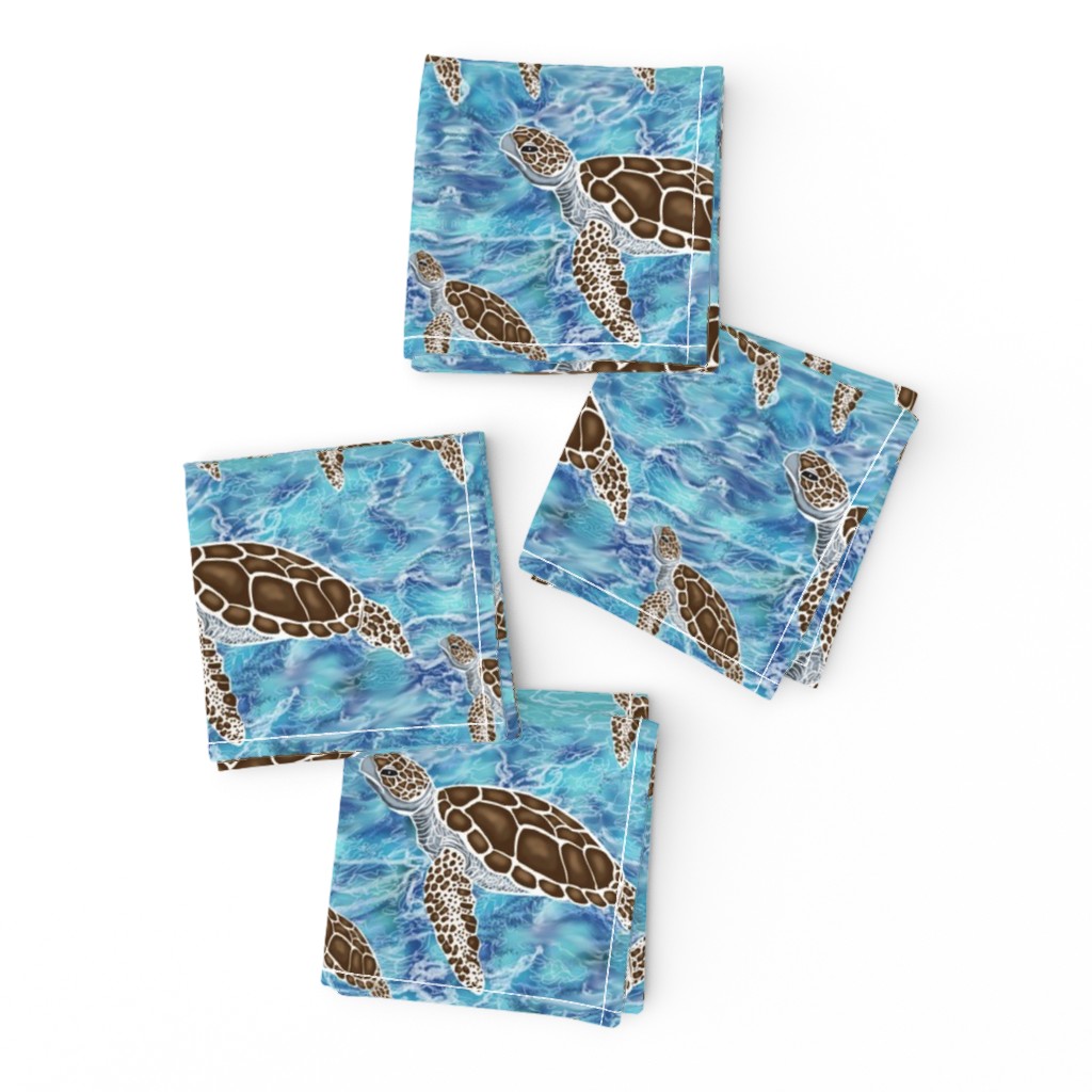 Sea Turtles #2 swimming small print 