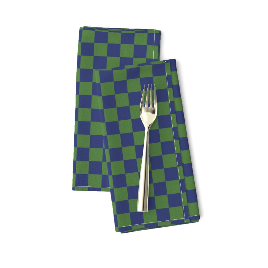 Thoughts of Dale - checkerboard blue/green 