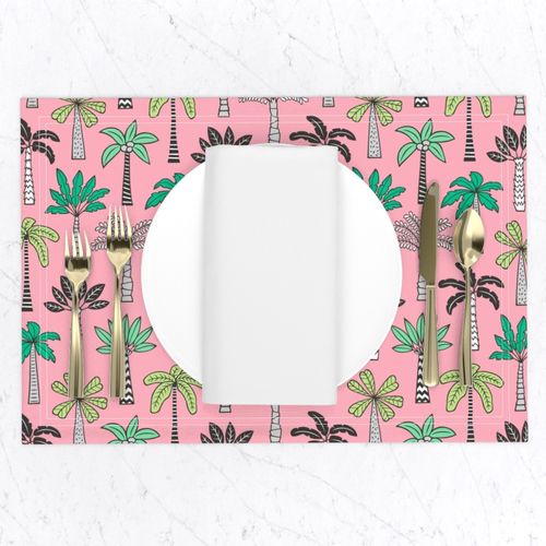 Palm Trees on Pink