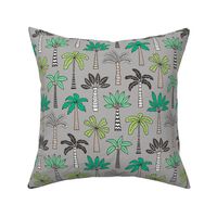 Palm Trees on Grey