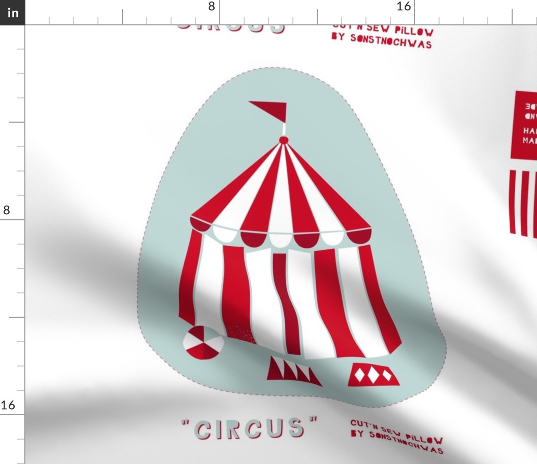 Cut and Sew "Circus 02" Pillow 