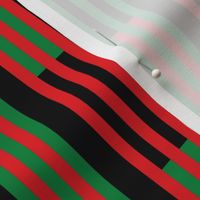 Green and Red Vertical Stripes on Black