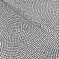 Fibonacci-flower polkadots - black on white