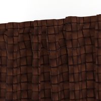 Dark Chocolate Leather Weave