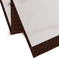 Dark Chocolate Leather Weave