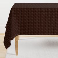 Dark Chocolate Leather Weave