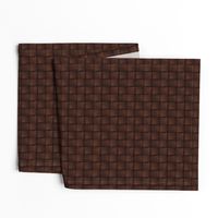 Dark Chocolate Leather Weave