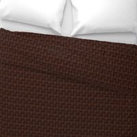 Dark Chocolate Leather Weave