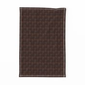 Dark Chocolate Leather Weave