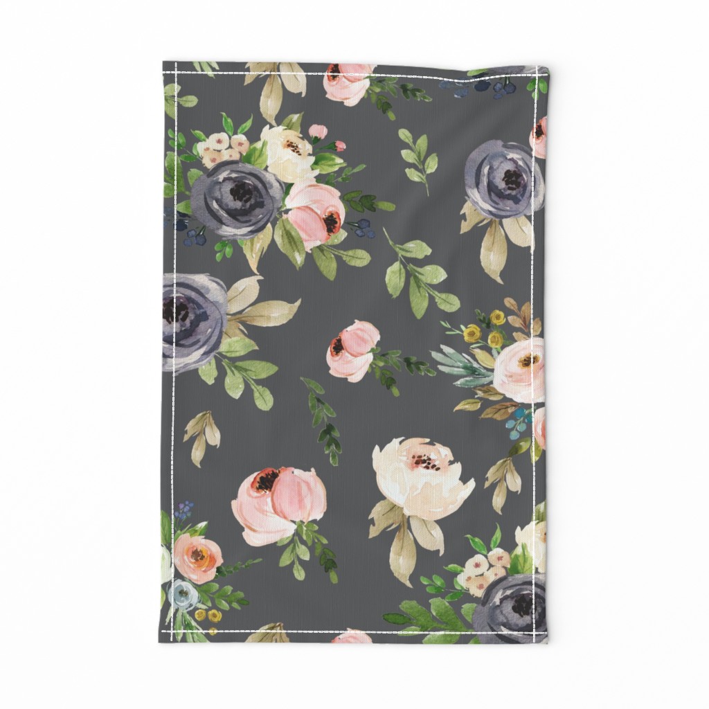 Grey Floral Blooms