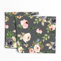 Grey Floral Blooms