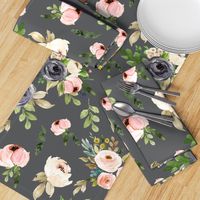 Grey Floral Blooms