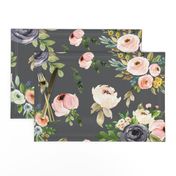 Grey Floral Blooms