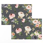 Grey Floral Blooms