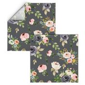 Grey Floral Blooms