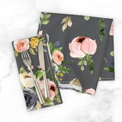 Grey Floral Blooms