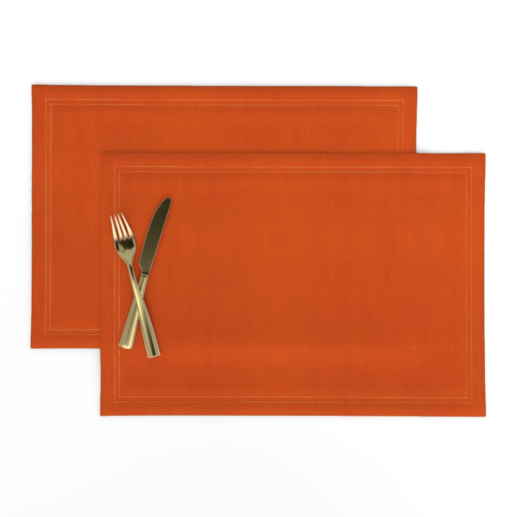 Neutral Linen Solid - Tropical Orange