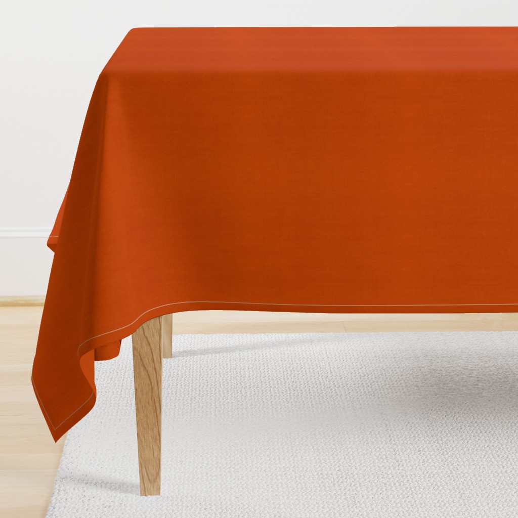 Neutral Linen Solid - Tropical Orange