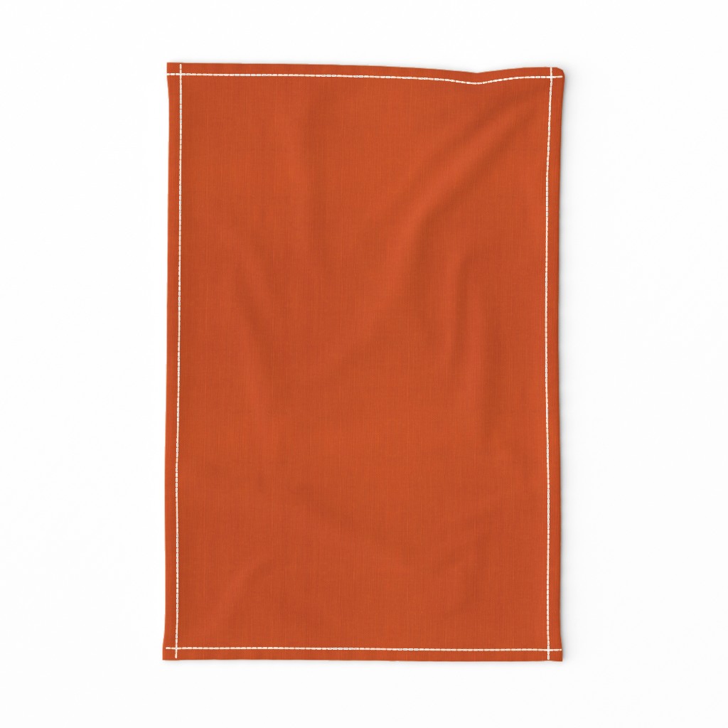 Neutral Linen Solid - Tropical Orange