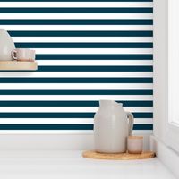 Teal sailor's jersey stripes by Su_G_©SuSchaefer