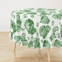 Toile Roses Green