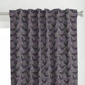 black bats on mottled purple