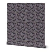 black bats on mottled purple