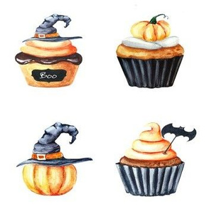 Halloween Cupcake Doodles