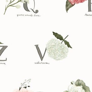 Garden Flowers Alphabet