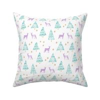 winter deer - lavender 