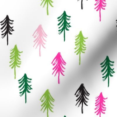 trees w/ pink