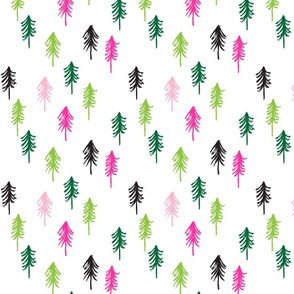 trees w/ pink