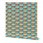 Burgers in Blue Dots