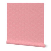 Silver Dots on Carnation Pink - Medium Scale